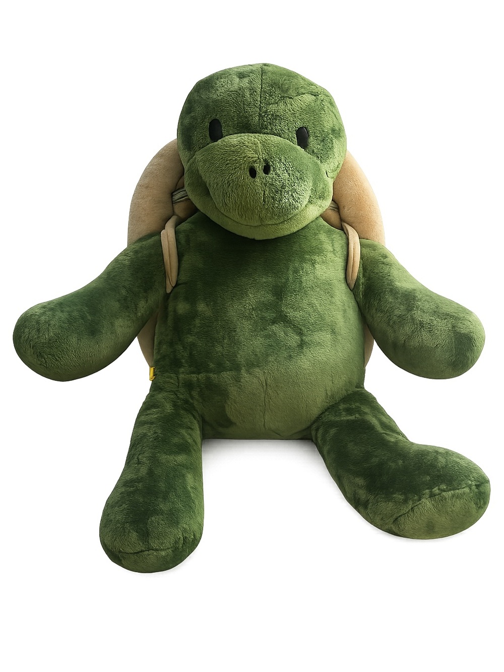Build a Bear Trekkin Turtle with Shell Backpack 17" Plush Stuffed Animal Toy EUC